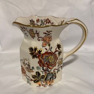 1920's Vintage Mason's Ironstone "Golden Azalea" pitcher or jug.